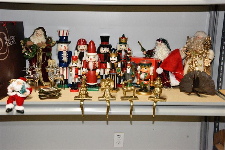 Group Lot Of Christmas Decorations