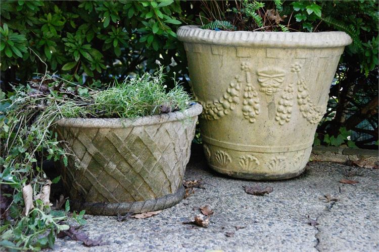 Two (2) Large Planters