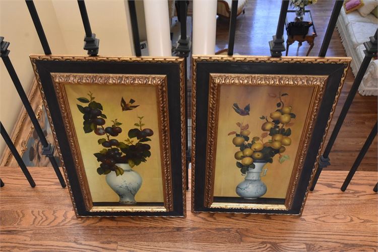 Pair Framed Floral Prints