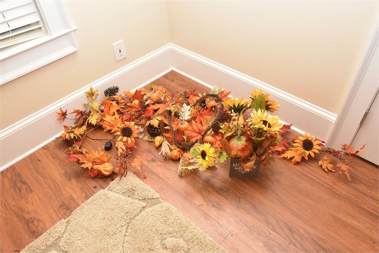 Group Lot Of Autumn Decorations