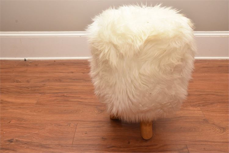 Faux Fur Stool