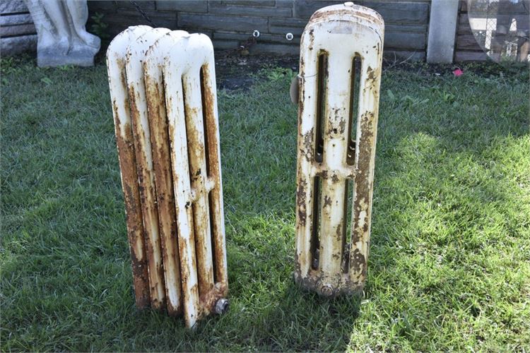 Two (2) Large Vintage Radiator