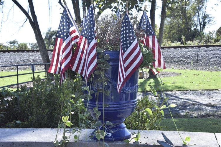 Large Navy Blue Garden Urn