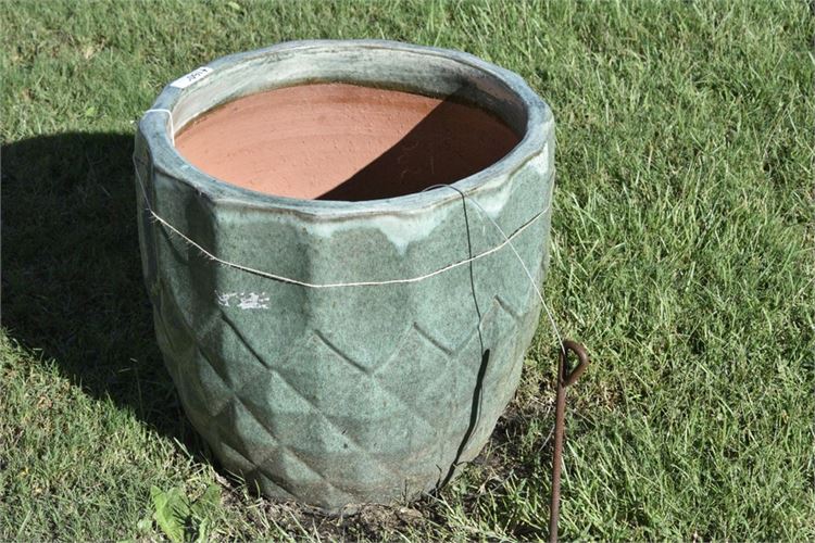 Textured Green Planter