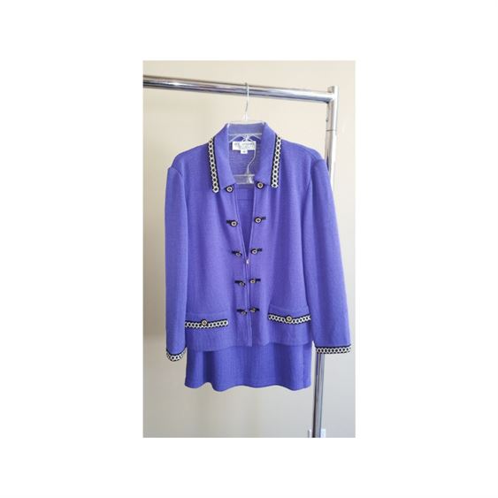 St. John by Marie Gray Knitted Cardigan Jacket and Skirt (Sz 10)