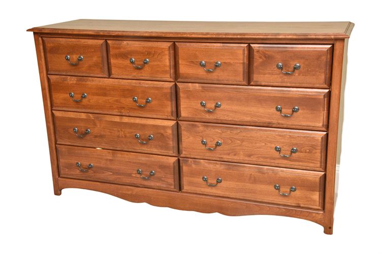 Ten Drawer Wooden Dresser