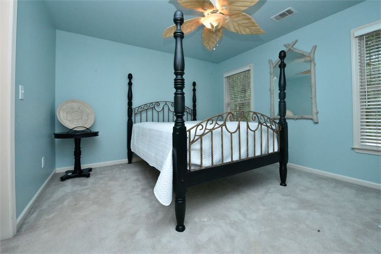 Black Painted and Scrolled Metal Poster Bed