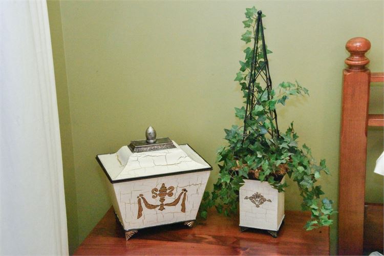 Decorative Lidded Box and Planter