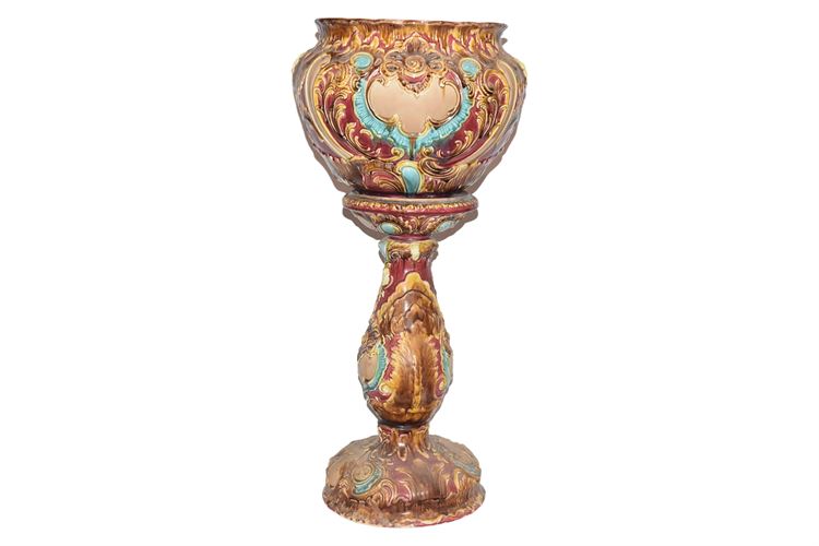 WELLER Majolica  Jardiniere & PLanter