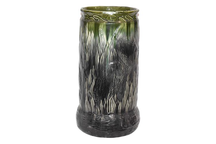 McCOY Green Glaze Umbrella Stand