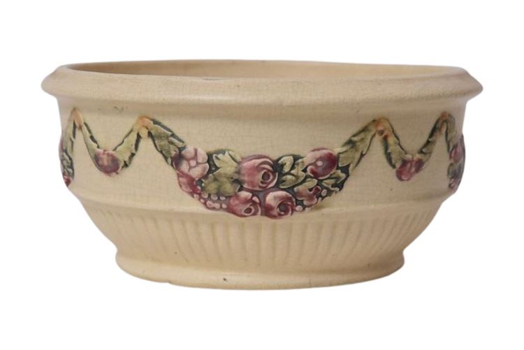 Art Pottery Planter with Classical Swag Decoration