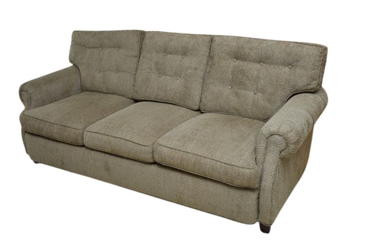 Rolled Arm Sofa With Tufted Back