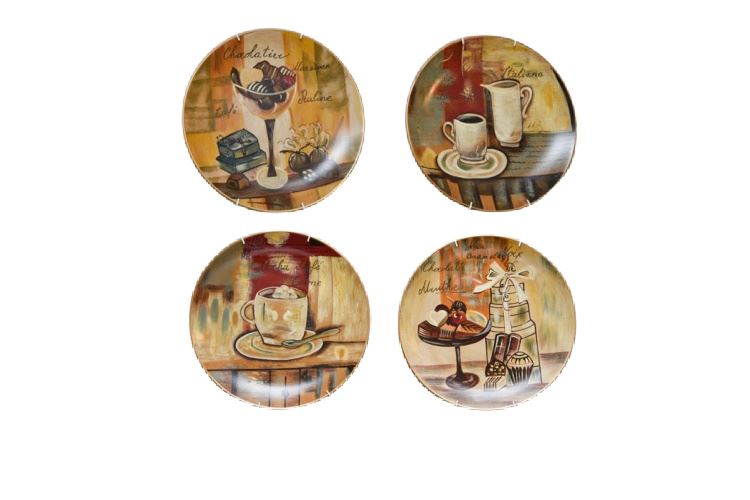 Set Of Four (4) Decorative Plates