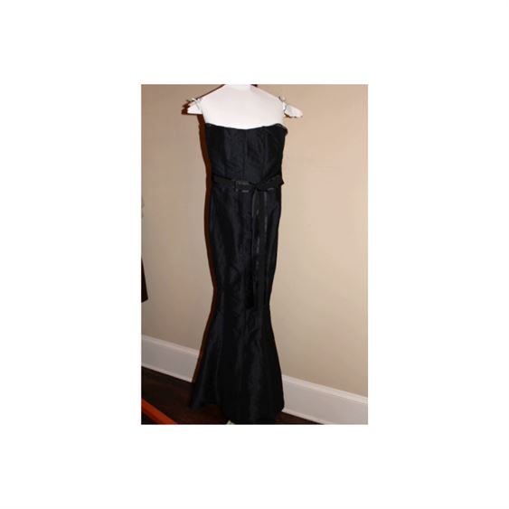Kay Unger New York Stunning Black Strapless Gown (Sz 10)