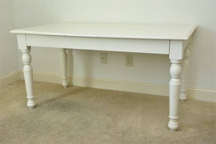 White Painted Crafting  Table