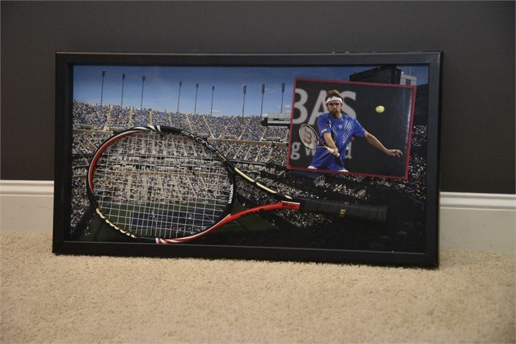 Autographed Mardy Fish Tennis Racket