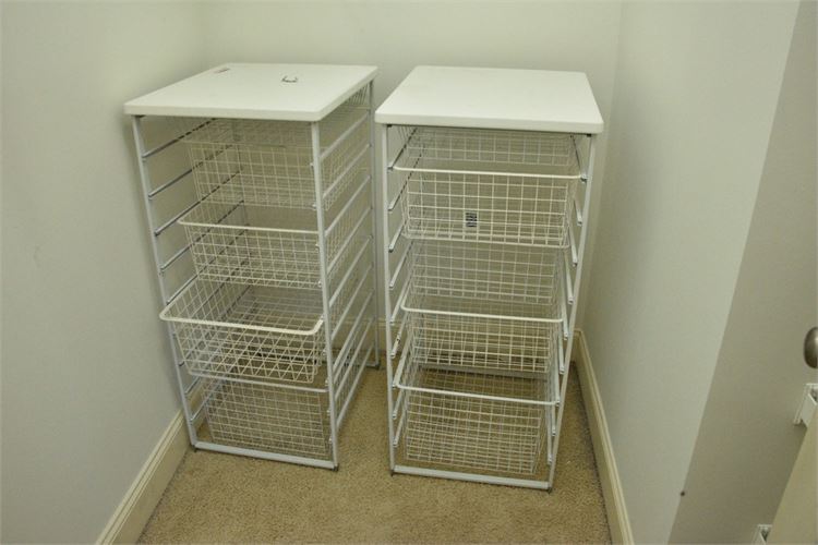 Two (2) Metal Storage Shelves
