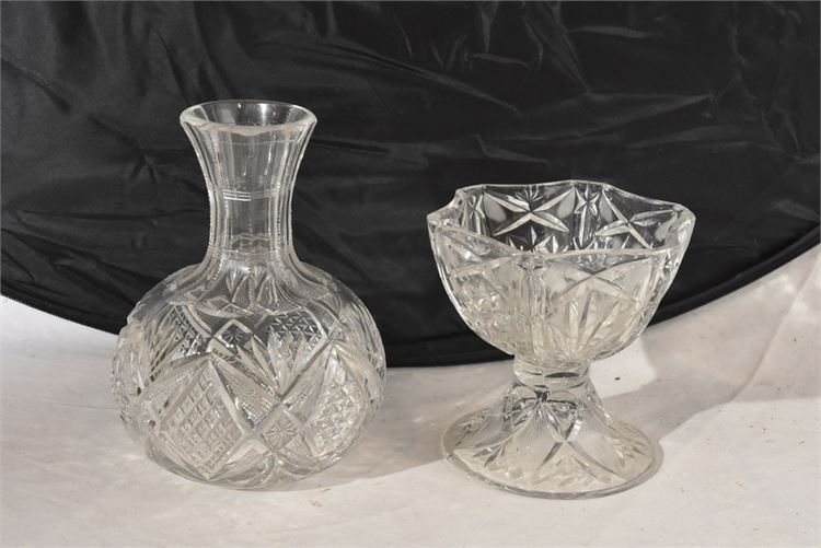 Antique American Cut Glass Decanter