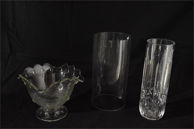 Group Glass Vases & Bowl