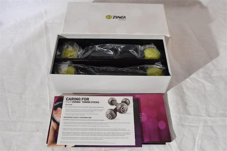 Pair ZUMBA Toning Sticks in Box