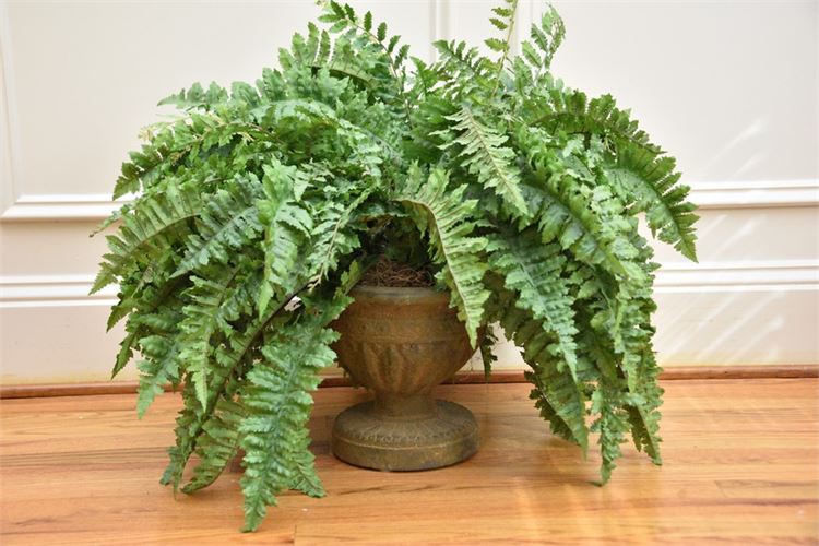 Faux Plant In Decorative Urn