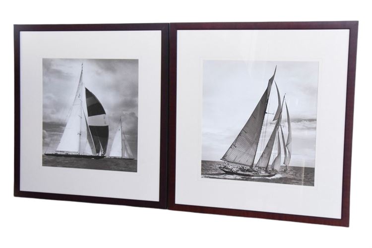 Pair, Framed Boat Prints
