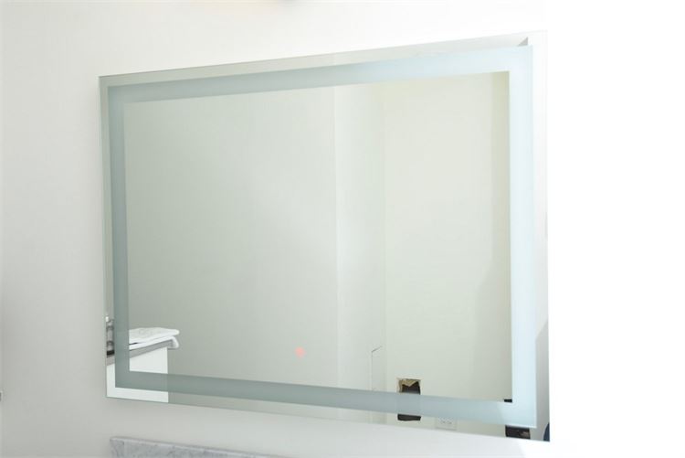 Rectangular Frameless Illuminated  Mirror