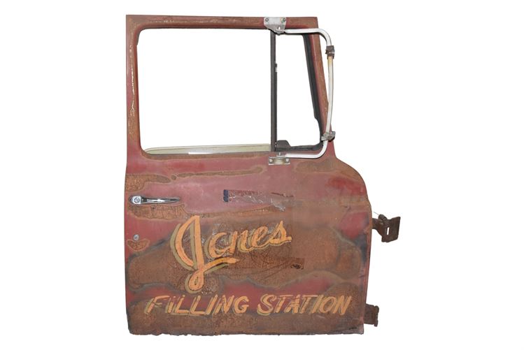 Vintage "Jones Filling Station Pickup Truck Door