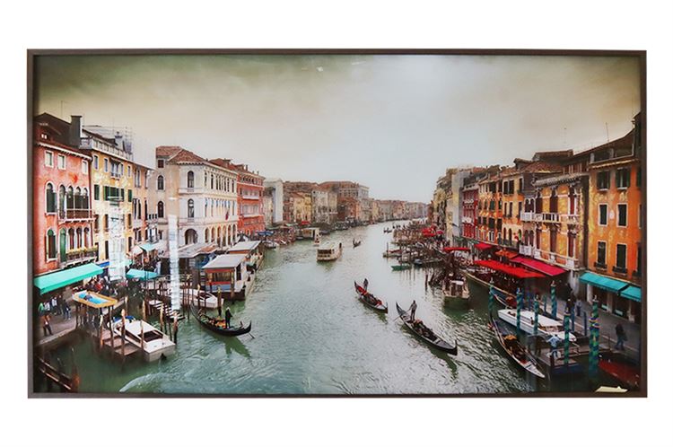 Oversized Framed Photo Depicting Venice