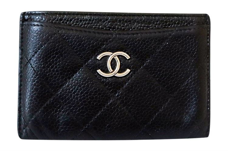 Vintage CHANEL Quilted Card Holder