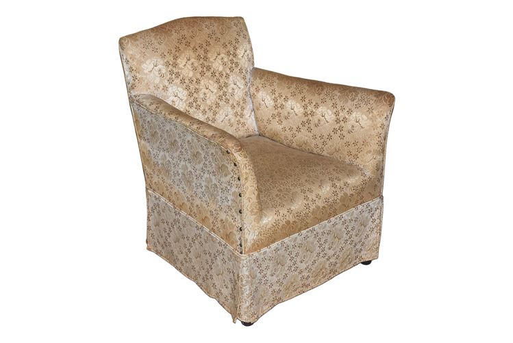 Floral Pattern Upholstered Armchair