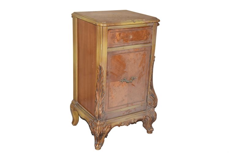 Cabinet With Carved and Painted Details
