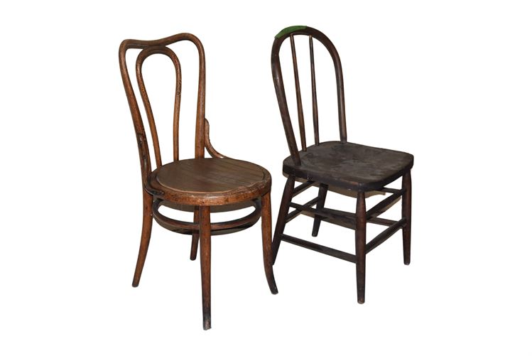 Two (2) Wooden Chairs