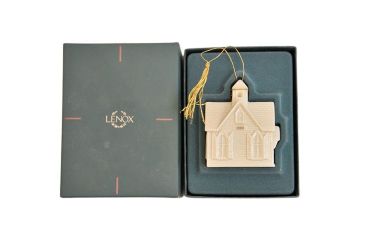 LENOX "The Lenox Christmas Village" Village Church Ornament