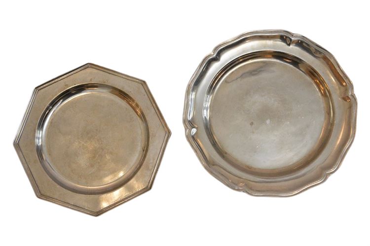 Two (2) Pewter Trays