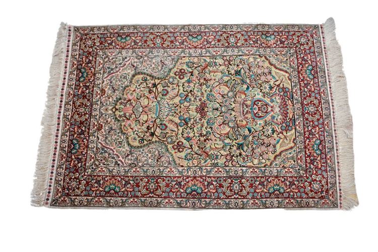 Very finely Knotted Silk Persian Matt