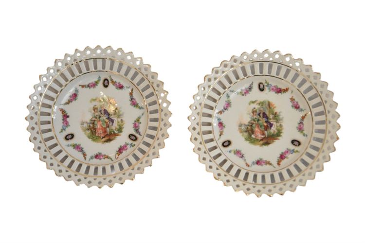 Pair, Porcelain Plates