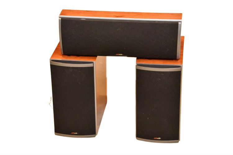 Three (3) POLK AUDIO  Speakers