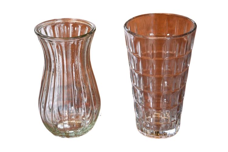 Two (2) Glass Vases