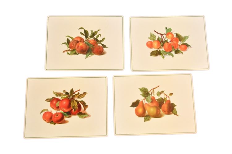 Four (4) ENGLISH LIFE " Classic Fruit" Place Mats