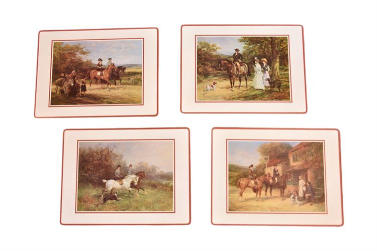 Four (4) Equestrian Themed Place Mats