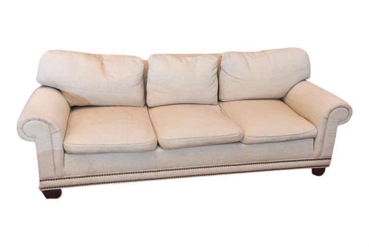 BEACHLEY OF MARYLAND Rolled Arm Sofa With Tack trim