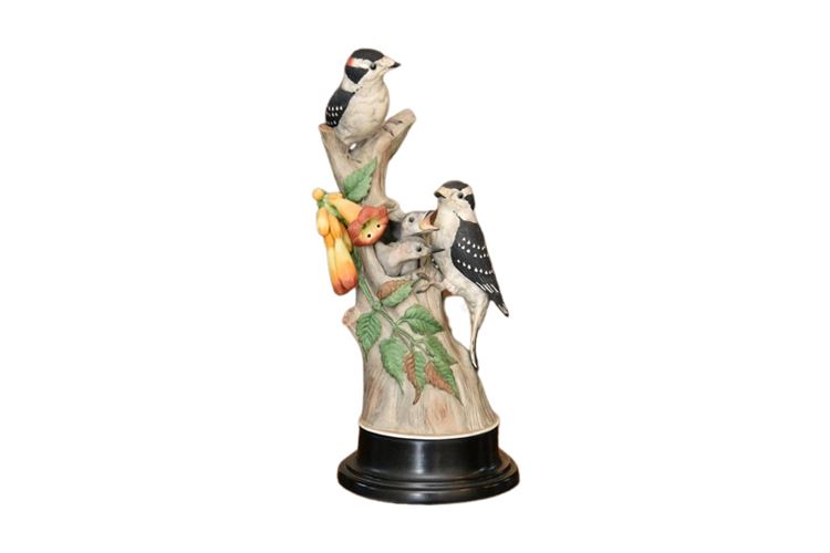 BOEHM Porcelain "Downy Woodpeckers", Limited Edition,