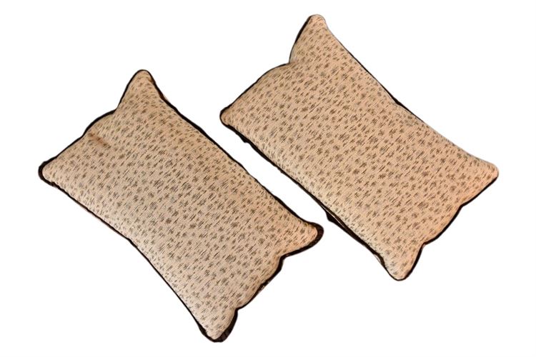 Pair, Patterned Pillows