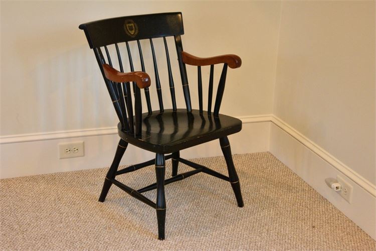 NICHOLS & STONE CO. Black Painted Spindle Back Armchair