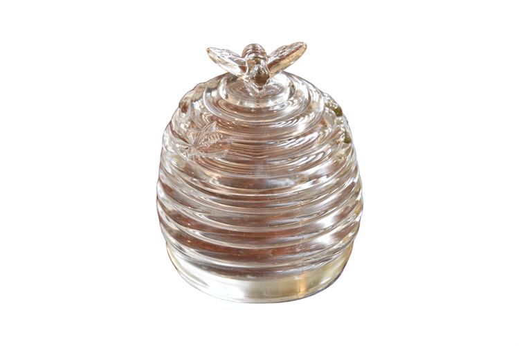 Glass Bee Hive Jar With Lids