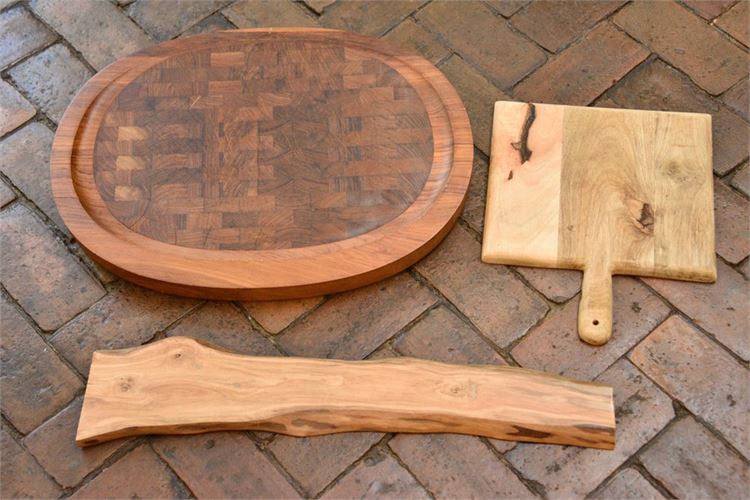 Three (3) Wooden Objects