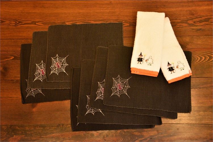 Group, Halloween Themed Towels