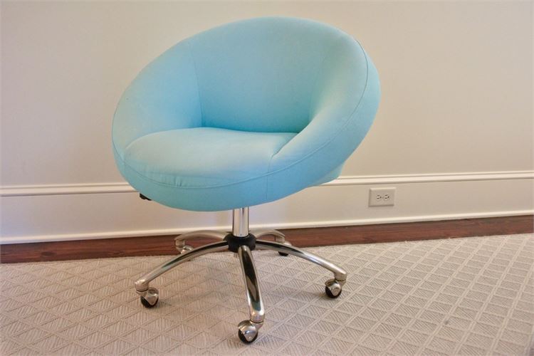 Modern Teal Upholstered Office Chair