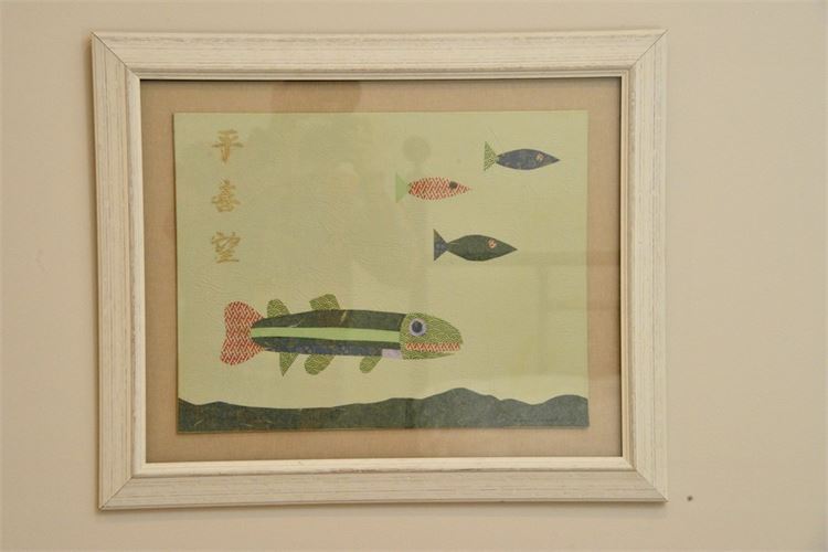 Framed Aquatic Artwork